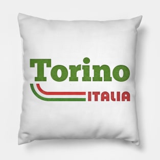 Torino, Italia // Retro Styled Italian Design Pillow