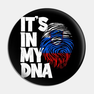 IT'S IN MY DNA Slovenia Flag Men Women Kids Pin