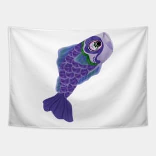 purple koinobori big by xoalsohanifa Tapestry