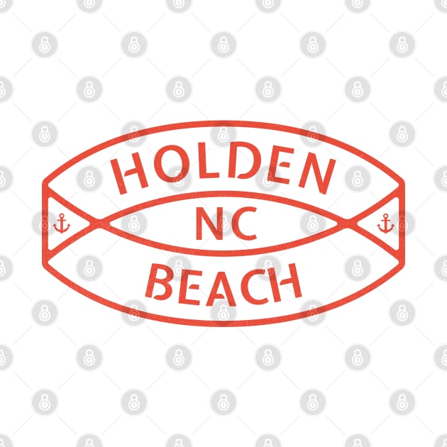 Holden Beach, NC Summertime Vacationing Anchor Ring by Contentarama