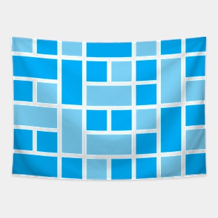 Blue Monochromatic Rectangles Tapestry