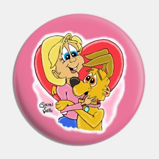 Love my Dog "Fritts Cartoon" Pin