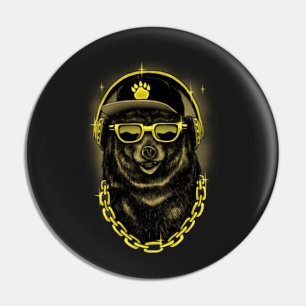 Music Bear Pin by damzu