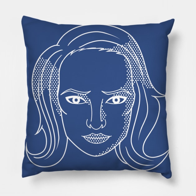 Translucent Girl Pillow by nickbeta