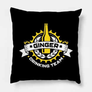 Ginger Drinking Team Irish St Patricks Day Pillow
