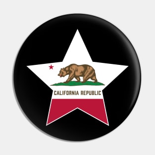 California State Flag Star Pin