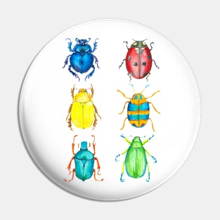 Watercolor Bugs Collection Pin