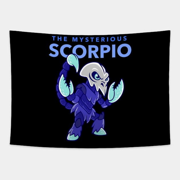 Scorpio The Mysterious Zodiac Sign Tapestry by Science Puns