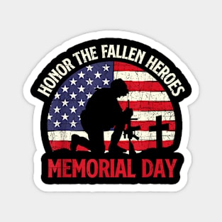 Honor  Heroes Patriotic Veterans Memorial Day Magnet