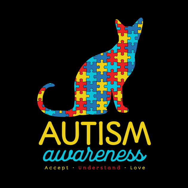 Cat Autism Awareness by Teewyld