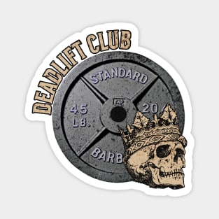 Deadlift Club Skull and Plate Magnet