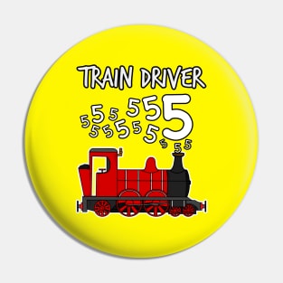 Train Driver 5 Year Old Kids Steam Engine Pin