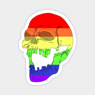 Human Skull - Gay Magnet