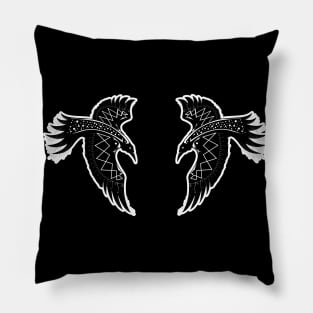 Hugin and Munin Pillow