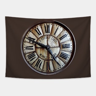 Old French Clock Design Tapestry