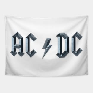 AC DC 3D logo Tapestry