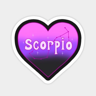 Scorpio Constellation Heart Magnet