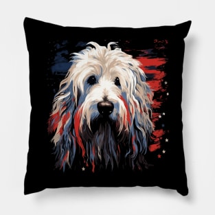 Patriotic Komondor Pillow