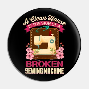 Funny Sewing Sewer Design Pin