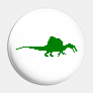 8-bit spinosaurus Green Pin