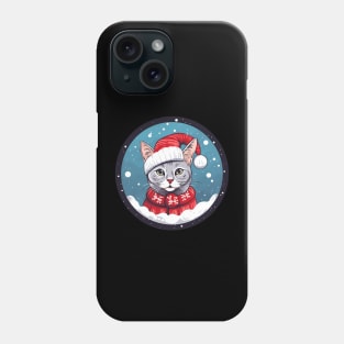 Egyptian Mau Cat Xmas, Love Cats Phone Case