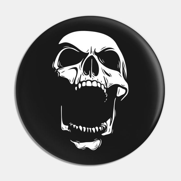 Fury Skull (black) Pin by zoneo