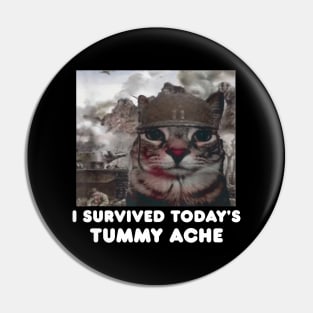 I Survived Today's Tummy Ache Meme Pin