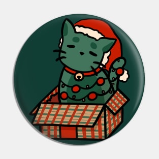 Christmas Cat Box Gang Pin