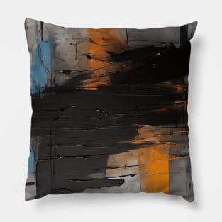 Oil splash paint art Pillow