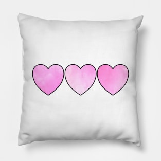 3 Hearts Pillow