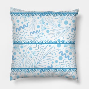 Santorini Greece pattern #8 Pillow