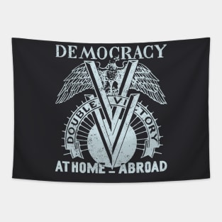 Democracy Double V - light Tapestry