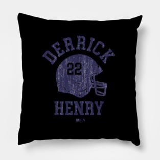 Derrick Henry Tennessee Helmet Font Pillow