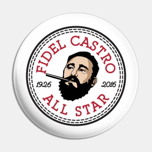 Fidel Castro All Star Converse Logo Pin