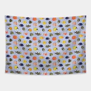 Tropical coral reef fish Tapestry