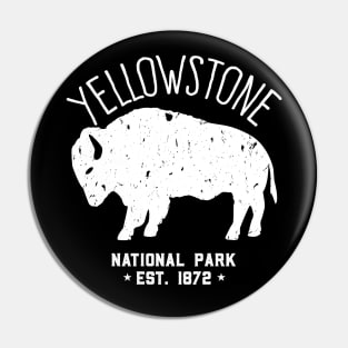 Yellowstone Buffalo - Distressed Style Design Pin