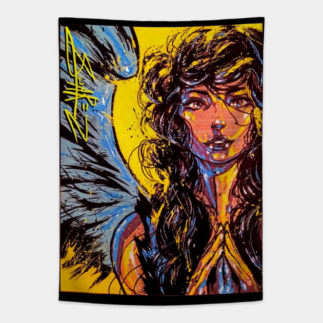 Angel Tapestry by SuarezArt