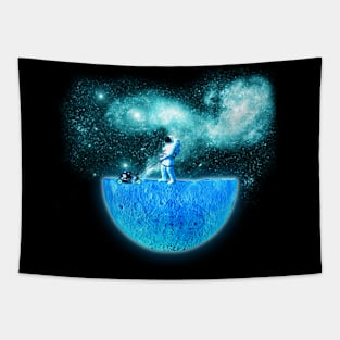 Moon Mower Tapestry