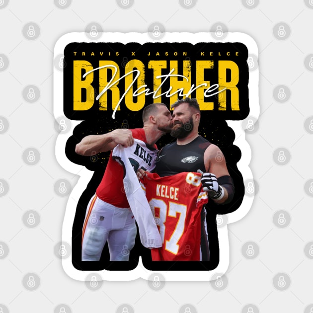 Travis Kelce x Jason Kelce Magnet by Juantamad