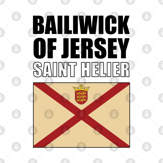 Flag of Bailiwick of Jersey by KewaleeTee