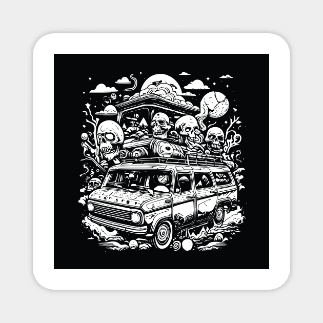 Road Trip to Nowhere Magnet by OssiesArt