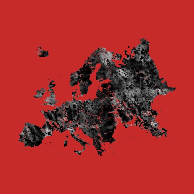 Map of Europe by erzebeth