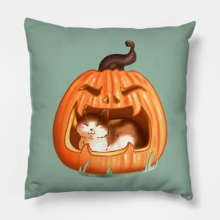 Cat O Lantern Pillow