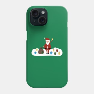 Santa Claus and gifts Phone Case