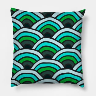 Seigaiha Waves Pillow