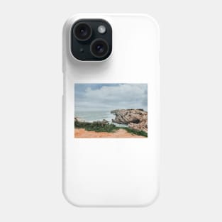 Peniche rocky coastline in Portugal Phone Case