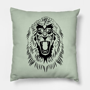 The lion face roars Pillow