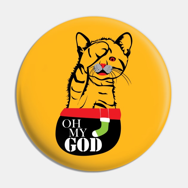 Cat Said Oh My God Pin by angsabiru