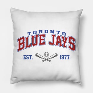 Retro Blue Jays Pillow