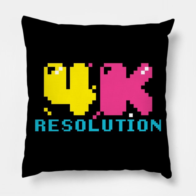 4K Resolution Pillow by Dellan